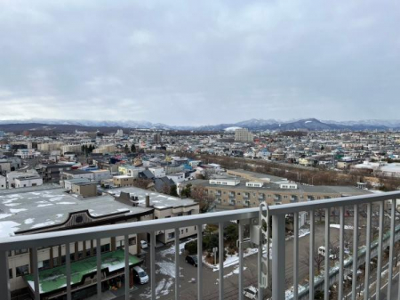 住戸からの眺望写真　リビングからの眺望　札幌ドームが見えます